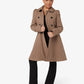 Double Breasted Peter Pan Collar Skater Coat (1209) De La Creme
