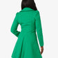 Double Breasted Peter Pan Collar Skater Coat (1209) De La Creme