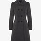 Double Breasted Peter Pan Collar Skater Coat (1209) De La Creme