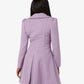 Double Breasted Peter Pan Collar Skater Coat (1209) De La Creme