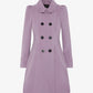 Double Breasted Peter Pan Collar Skater Coat (1209) De La Creme
