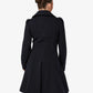Double Breasted Peter Pan Collar Skater Coat (1209) De La Creme
