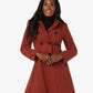 Double Breasted Peter Pan Collar Skater Coat (1209) De La Creme