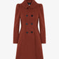 Double Breasted Peter Pan Collar Skater Coat (1209) De La Creme
