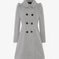 Double Breasted Peter Pan Collar Skater Coat (1209) De La Creme