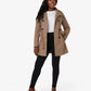 Military Style High Neck Belted Coat (1226) De La Creme