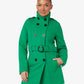 Military Style High Neck Belted Coat (1226) De La Creme