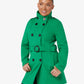 Military Style High Neck Belted Coat (1226) De La Creme