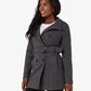 Military Style High Neck Belted Coat (1226) De La Creme