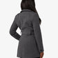 Military Style High Neck Belted Coat (1226) De La Creme