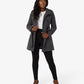 Military Style High Neck Belted Coat (1226) De La Creme