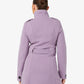 Military Style High Neck Belted Coat (1226) De La Creme
