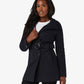 Military Style High Neck Belted Coat (1226) De La Creme