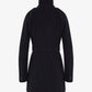 Military Style High Neck Belted Coat (1226) De La Creme