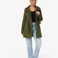 Military Style High Neck Belted Coat (1226) De La Creme