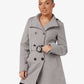 Military Style High Neck Belted Coat (1226) De La Creme