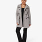 Military Style High Neck Belted Coat (1226) De La Creme