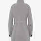 Military Style High Neck Belted Coat (1226) De La Creme