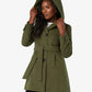 Slim Fit Shawl Hooded Coat (1325) De La Creme