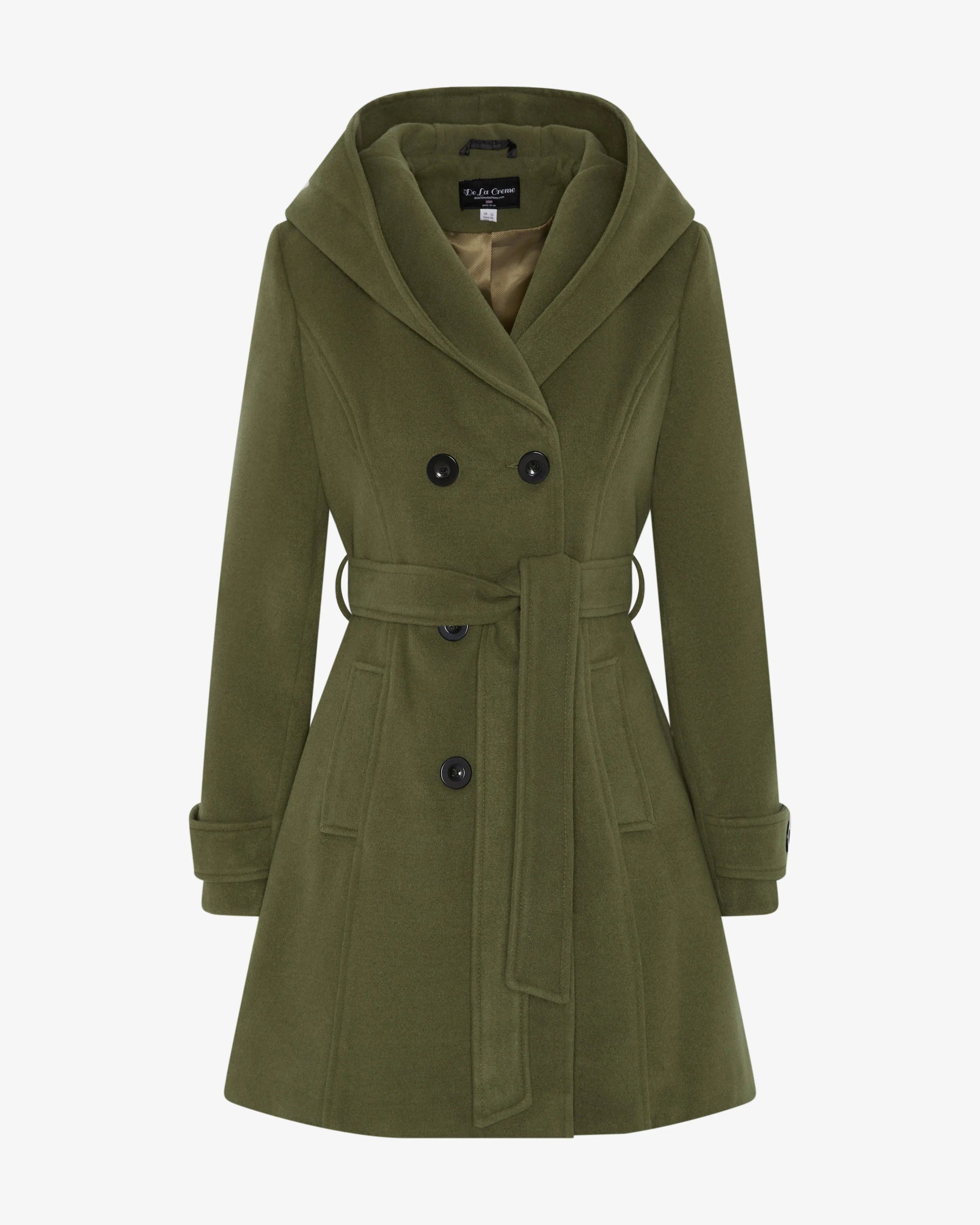 Slim Fit Shawl Hooded Coat (1325) De La Creme