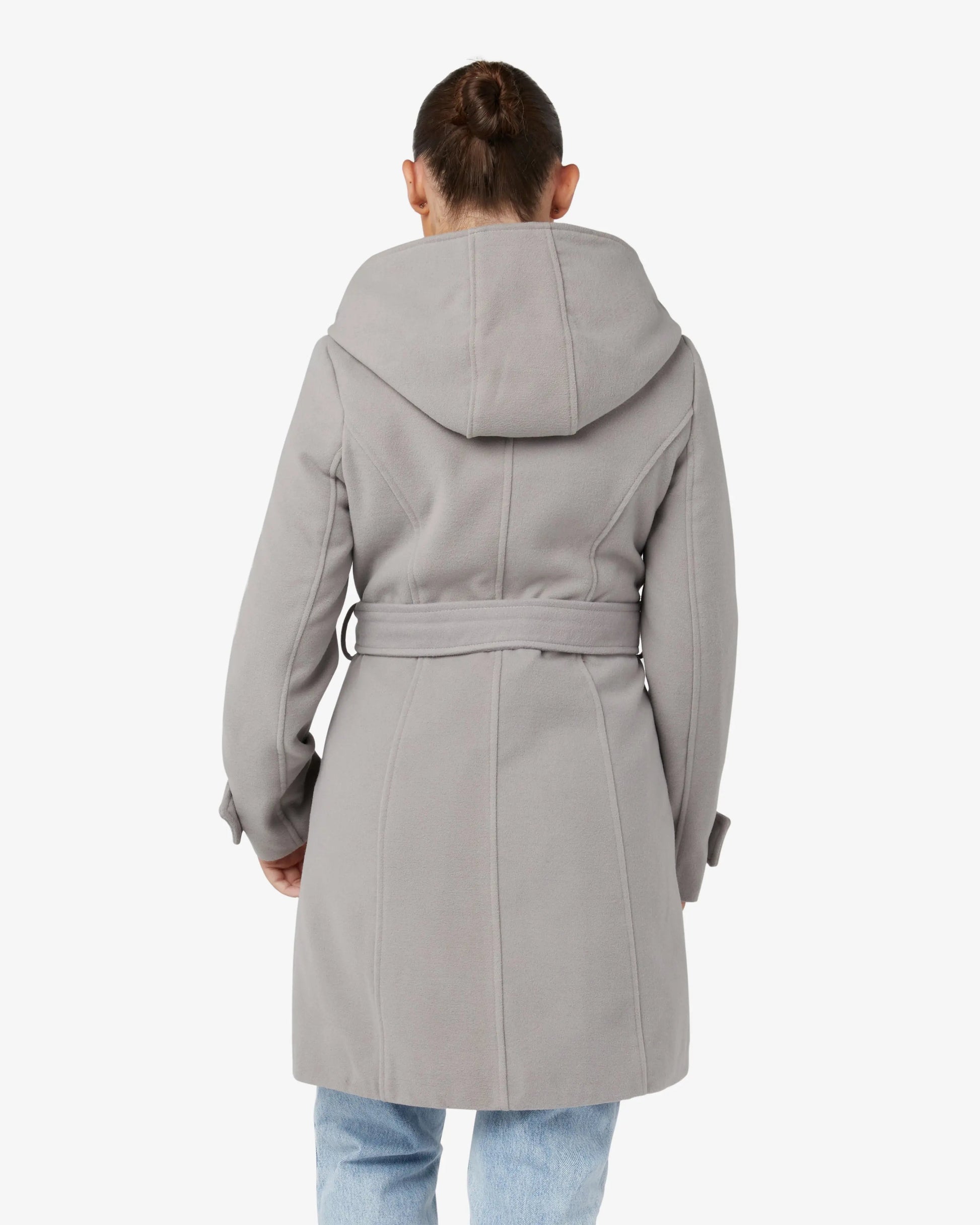 Slim Fit Shawl Hooded Coat (1325) De La Creme