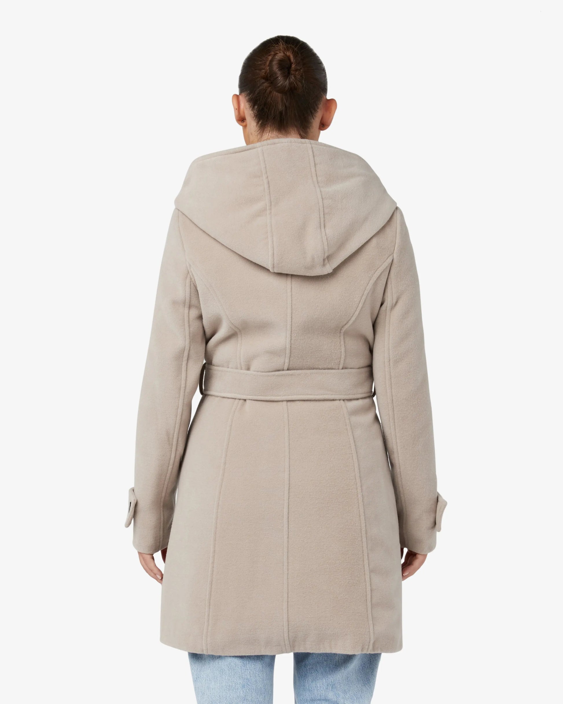 Slim Fit Shawl Hooded Coat (1325) De La Creme