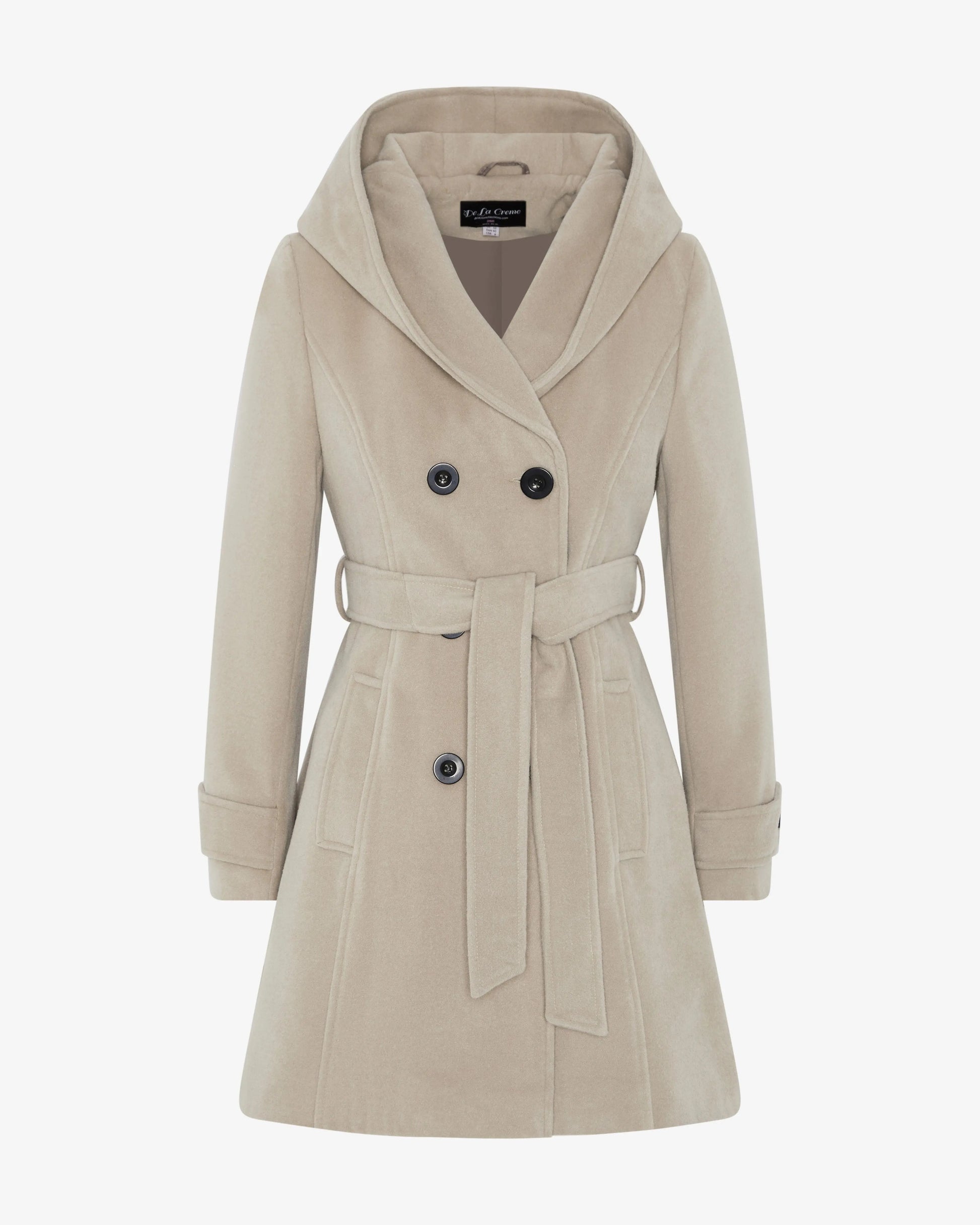 Slim Fit Shawl Hooded Coat (1325) De La Creme