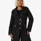 High Neck Belted Military Style Coat (1502) De La Creme