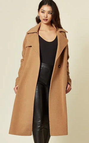 Diana Wrap Around Duster Coat De La Creme