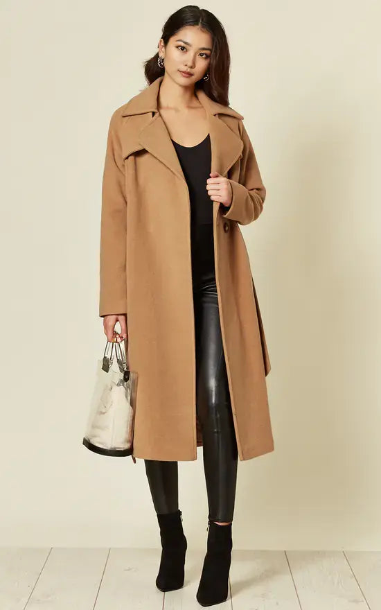 Diana Wrap Around Duster Coat De La Creme