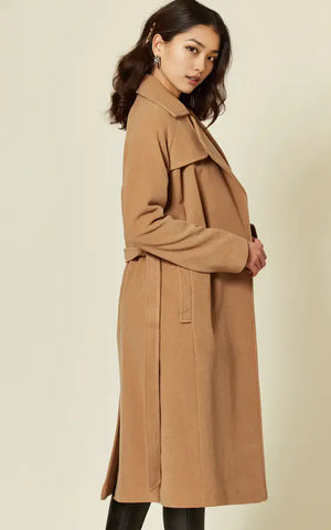 Diana Wrap Around Duster Coat De La Creme
