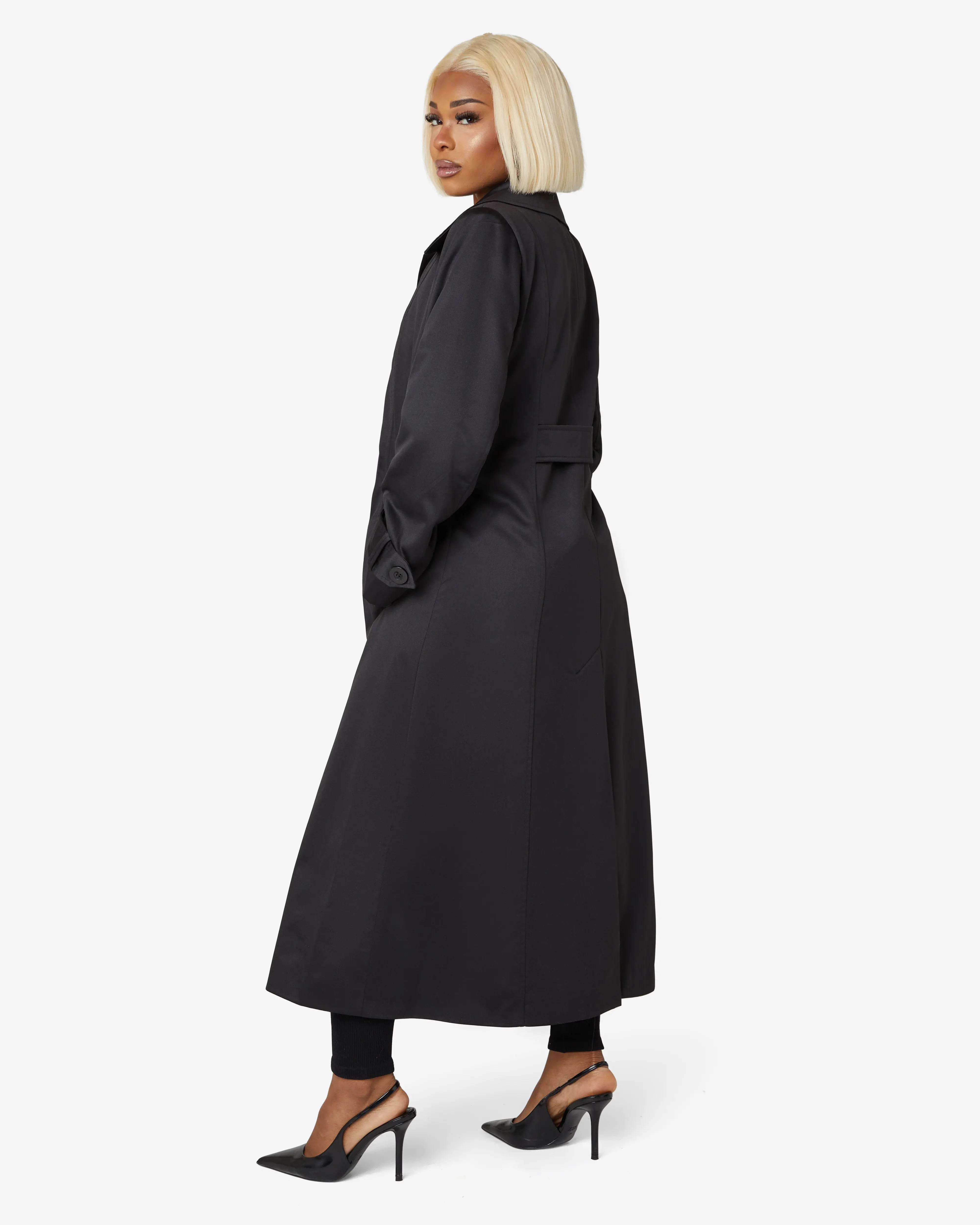 De La Creme Fashions Womens Spring/Summer Longline Mac Coat