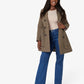 <transcy>De La Creme - Manteau militaire croisé en laine mélangée pour femmes</transcy>