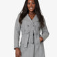 <transcy>De La Creme - Manteau militaire croisé en laine mélangée pour femmes</transcy>