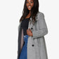 <transcy>De La Creme - Manteau militaire croisé en laine mélangée pour femmes</transcy>