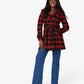 Wool Blend Check Slim Fit Shawl Hooded Coat (1325-CHECK)