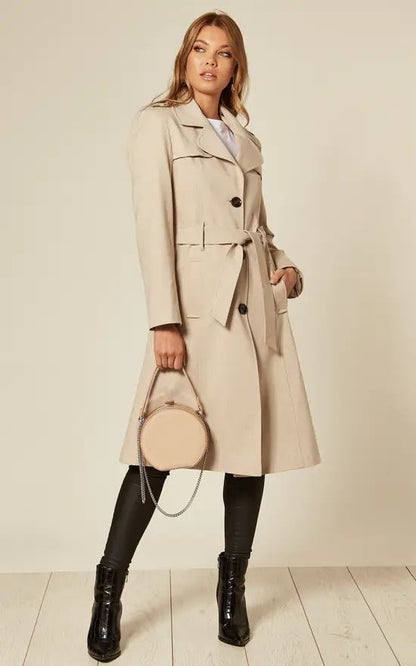 Spring/Summer Lightweight Military Duster Trench Coat