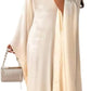 Womens Shimmer Butterfly Abaya Dress