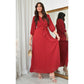 Wrap Front Pleated Belted Maxi Dress