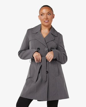 Spring/Summer Military Double Breasted Trench Coat (9049-SP) De La Creme