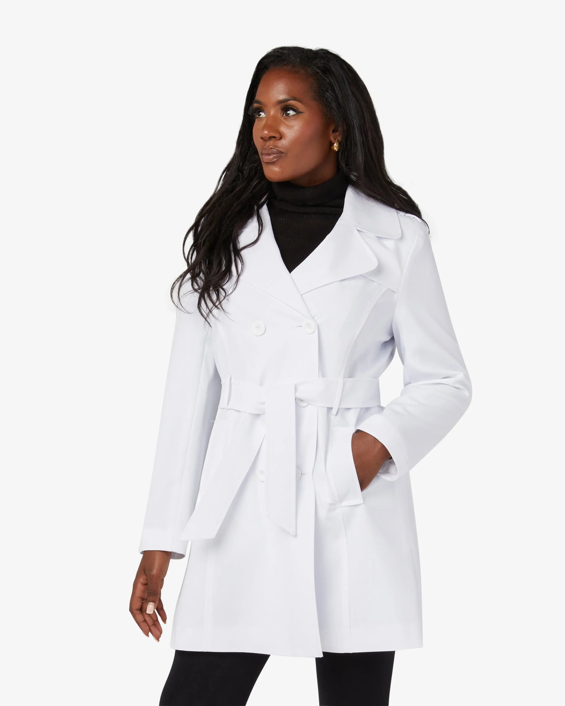 Spring/Summer Military Double Breasted Trench Coat (9049-SP) De La Creme