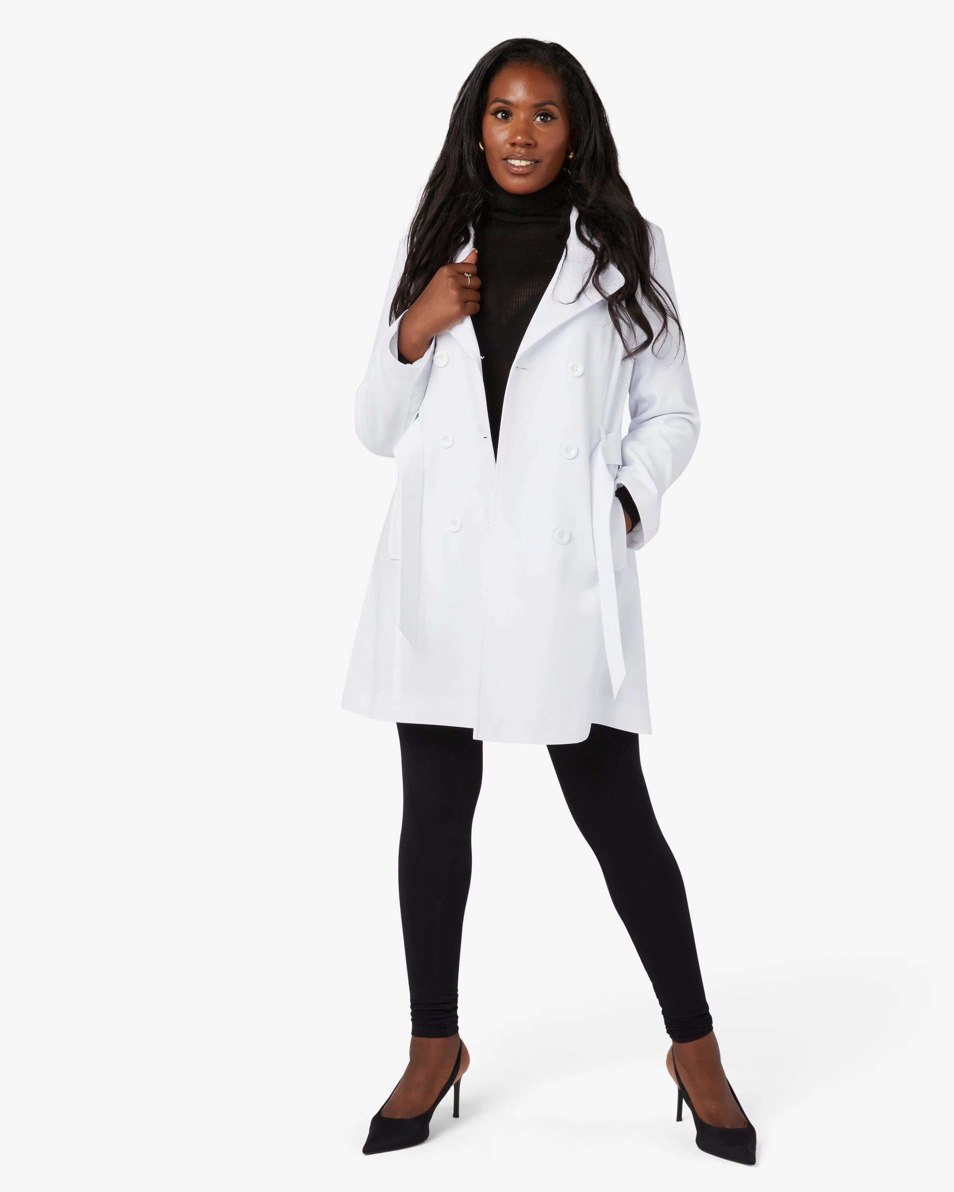 Spring/Summer Military Double Breasted Trench Coat (9049-SP) De La Creme