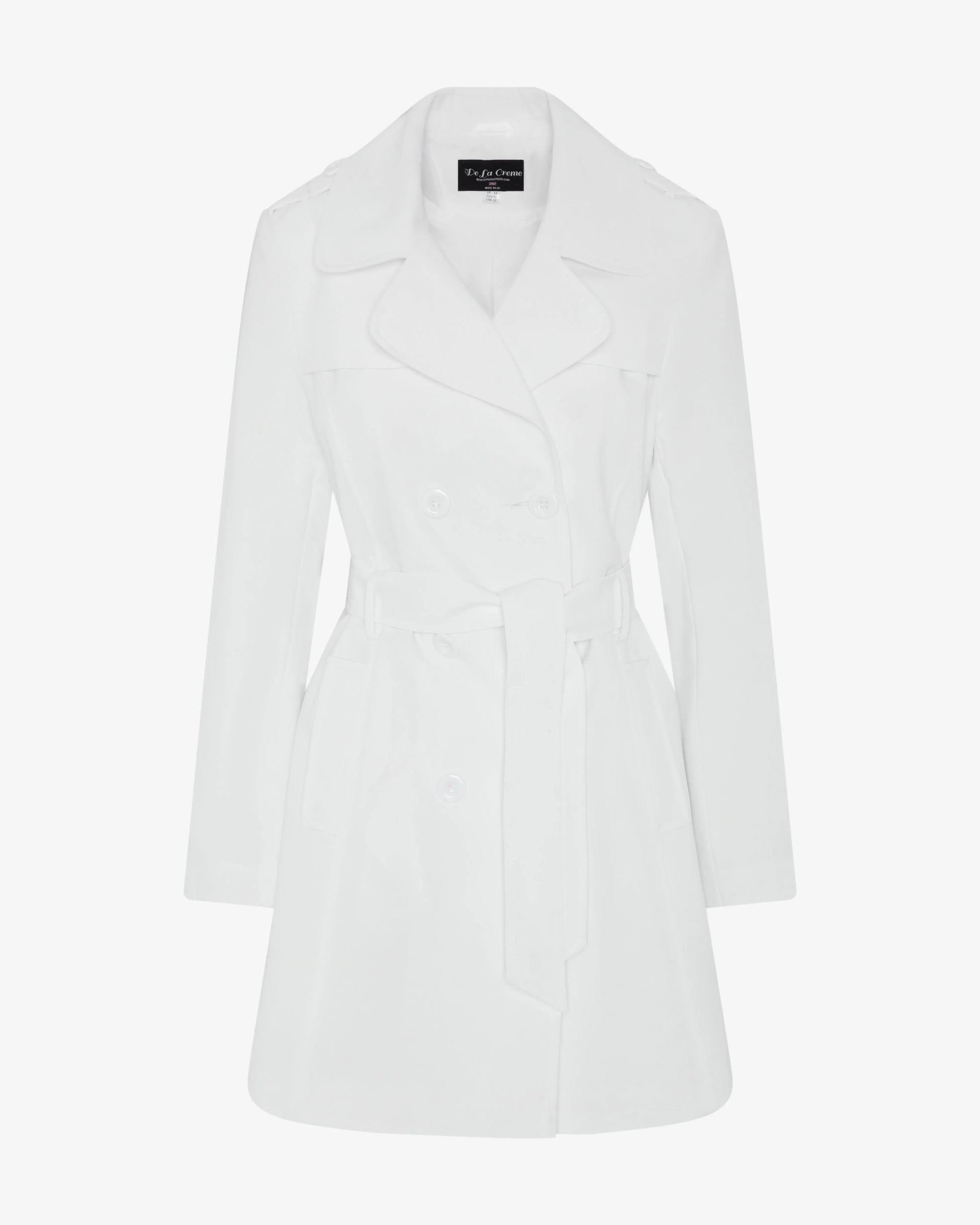 Spring/Summer Military Double Breasted Trench Coat (9049-SP) De La Creme