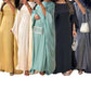 Womens Shimmer Butterfly Abaya Dress
