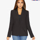 De La Creme Womens Black Casual Blazer