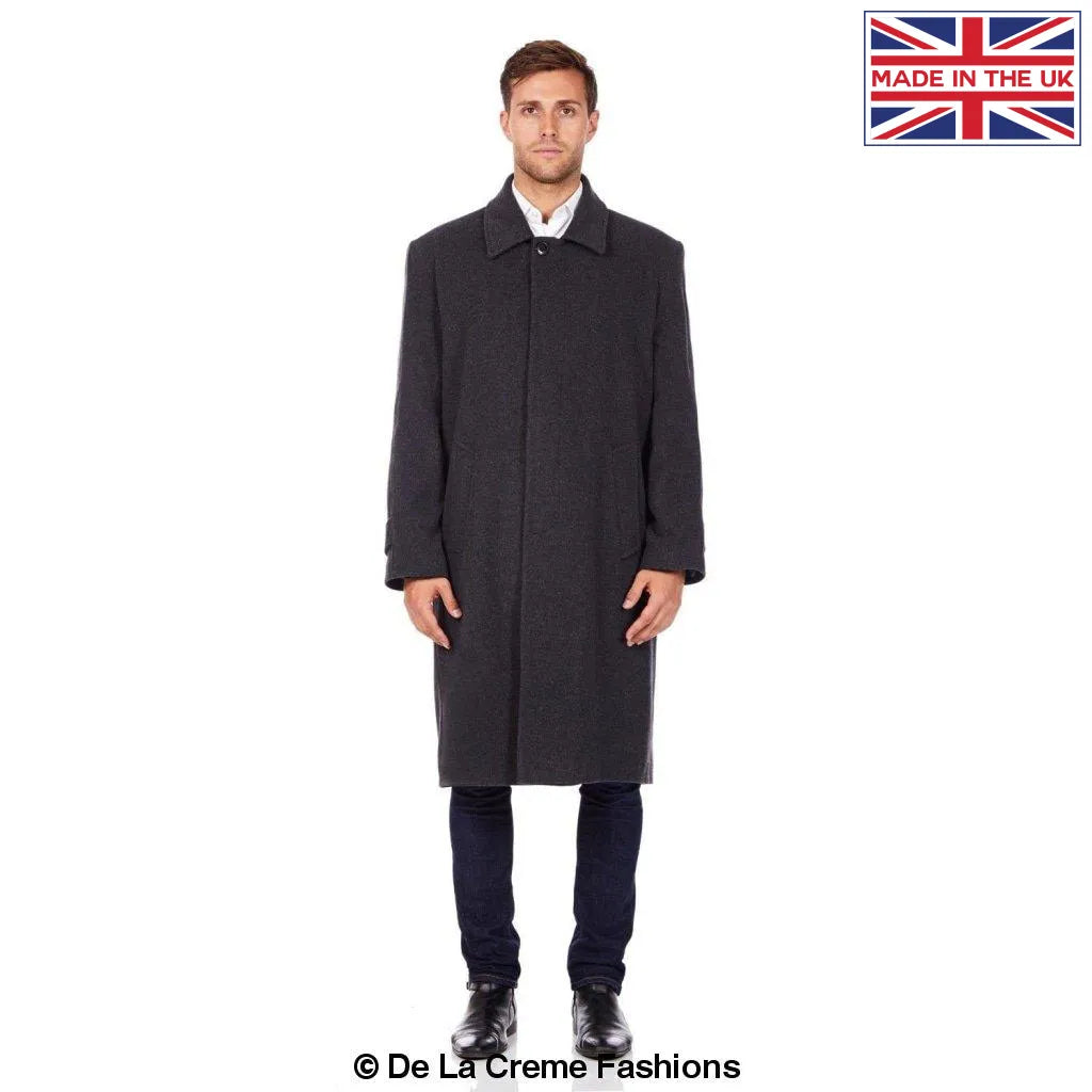 De La Creme MAN - Wool & Cashmere Long Formal Undertaker Security Overcoat