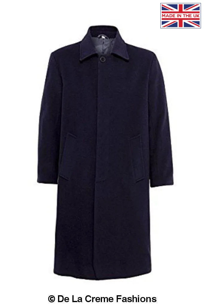 De La Creme MAN - Wool & Cashmere Long Formal Undertaker Security Overcoat