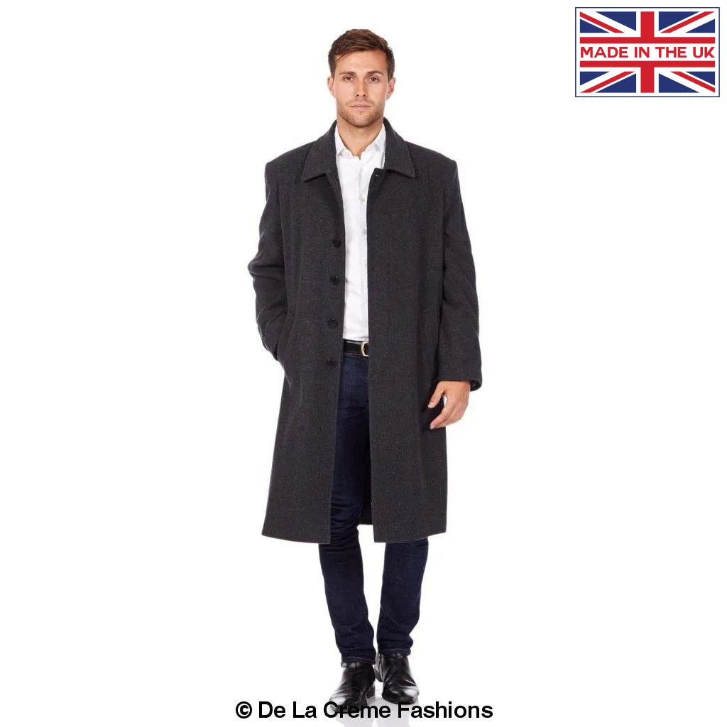 De La Creme MAN - Wool & Cashmere Long Formal Undertaker Security Overcoat