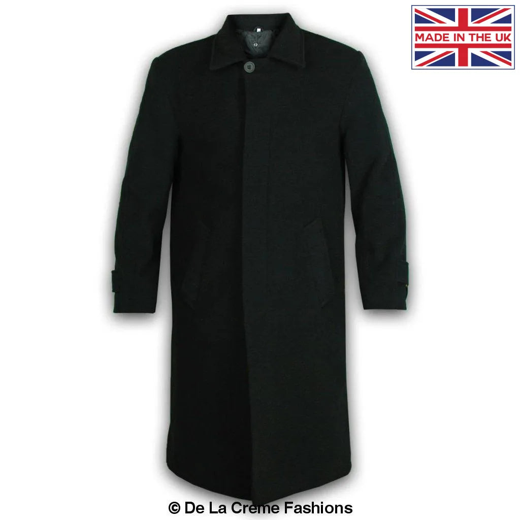 De La Creme MAN - Wool & Cashmere Long Formal Undertaker Security Overcoat