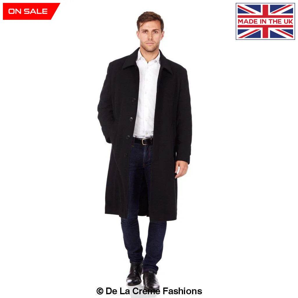 De La Creme MAN - Wool & Cashmere Long Formal Undertaker Security Overcoat